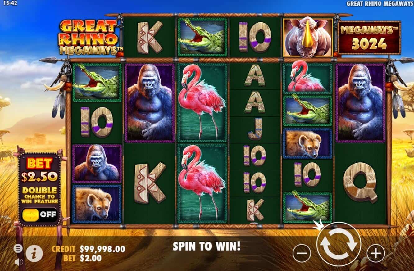 Keseruan Cuan Besar Fitur Andalan Great Rhino Megaways #1